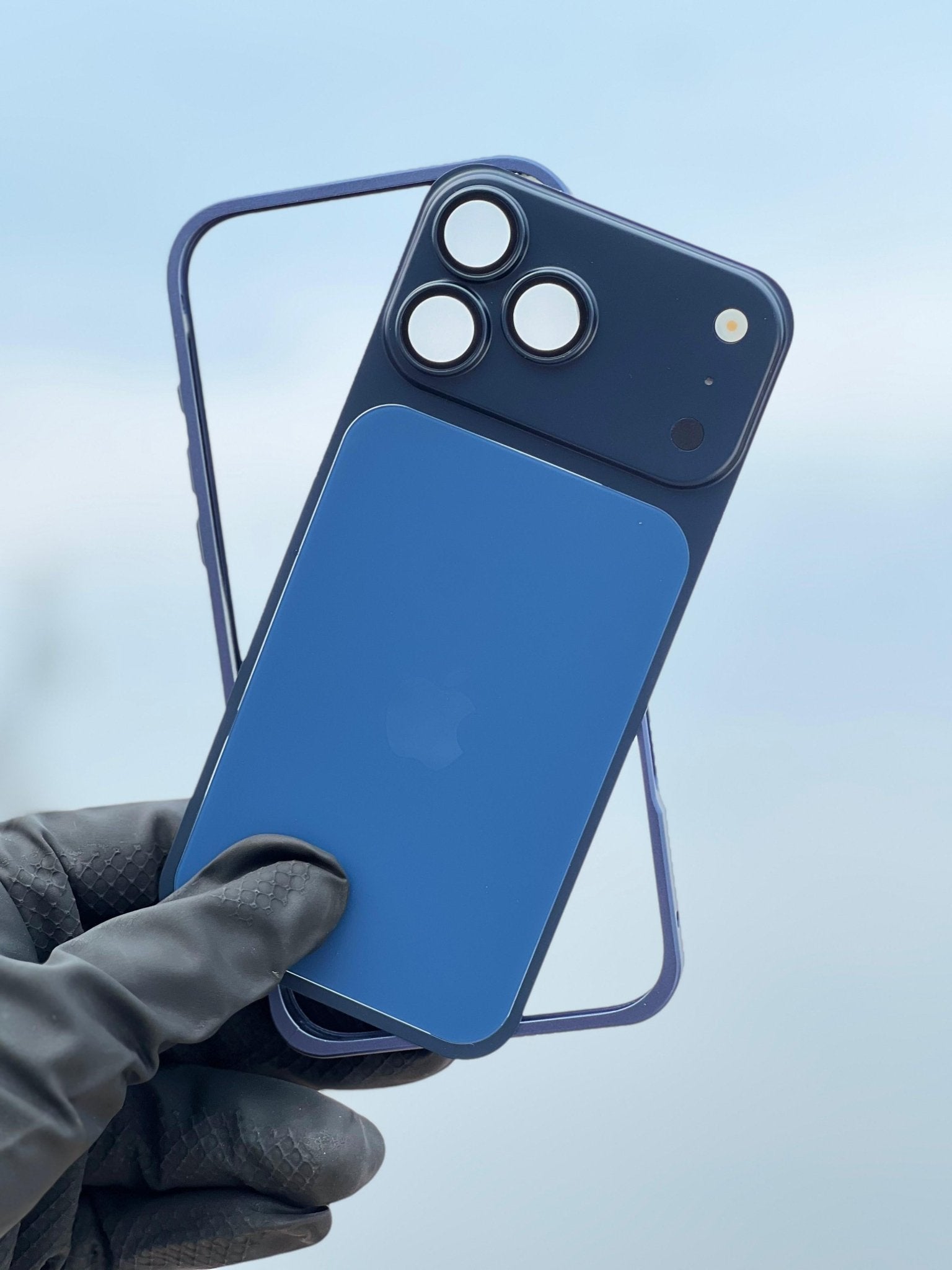 Stylish iPhone 17 Pro Max Convertible Metal Case with durable metal construction and sleek appearance