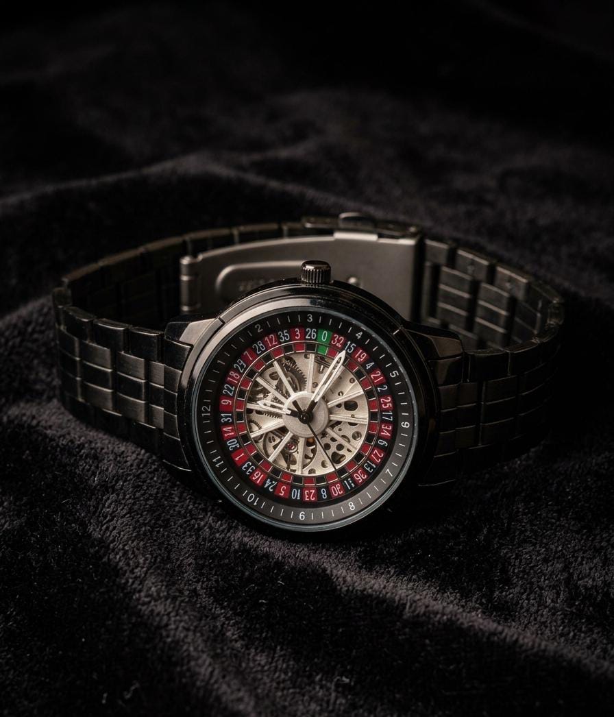 Luxury skeleton dial black stainless steel watch for men with automatic movement and premium design