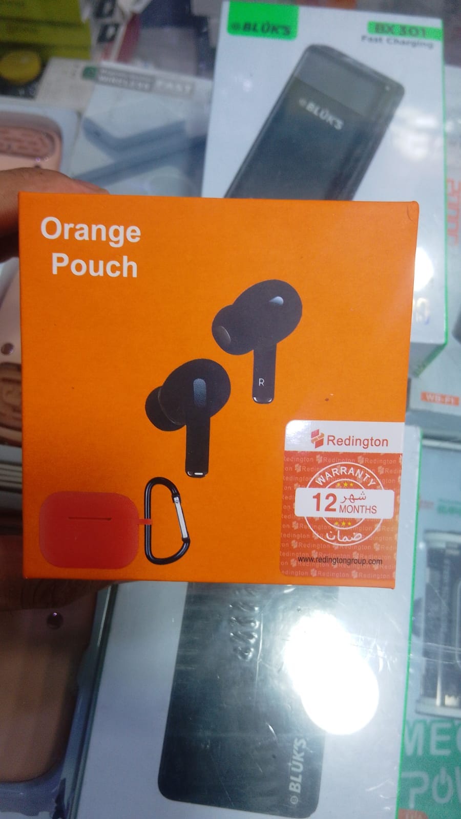 Buy Pro 2 Wireless Earbuds with Orange Protective Silicon Case – True Wireless Bluetooth Earphones () Online in Pakistan | iPointZone