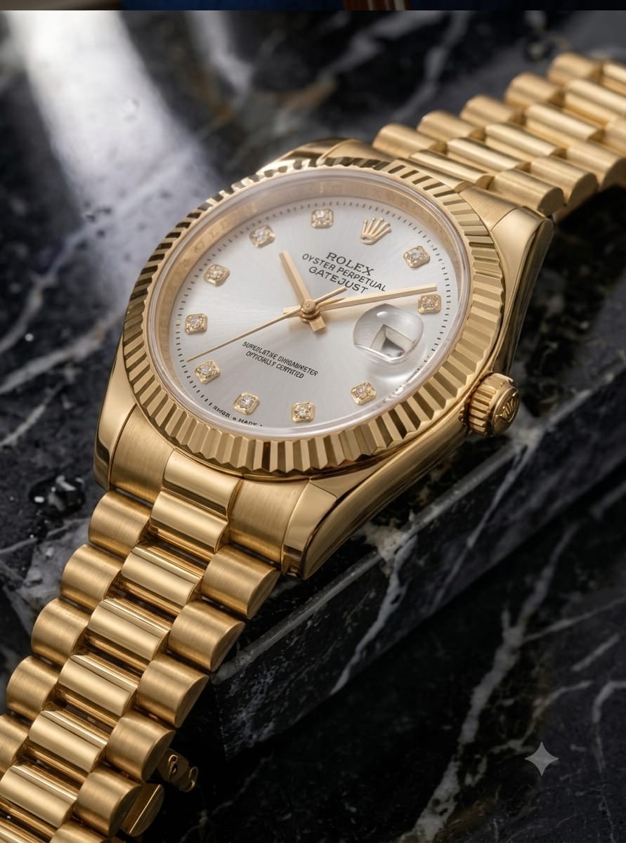 Buy Rolex Style Silver Stainless Steel Luxury Watch for Men () Online in Pakistan | iPointZone