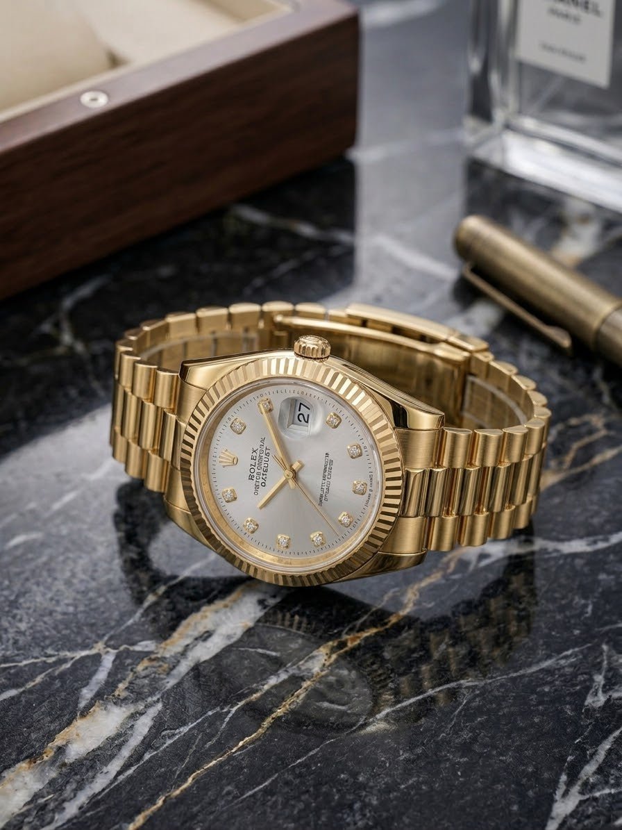 Buy Rolex Style Silver Stainless Steel Luxury Watch for Men () Online in Pakistan | iPointZone
