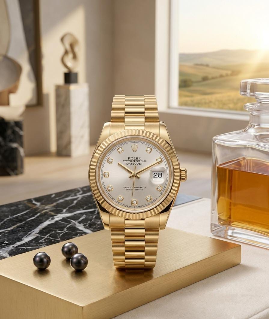 Buy Rolex Style Silver Stainless Steel Luxury Watch for Men () Online in Pakistan | iPointZone