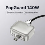 PopGuard 140W Automatic Charging Disconnector | Smart Battery Protection and Auto Power Cut-Off | Fast Charging Protector
